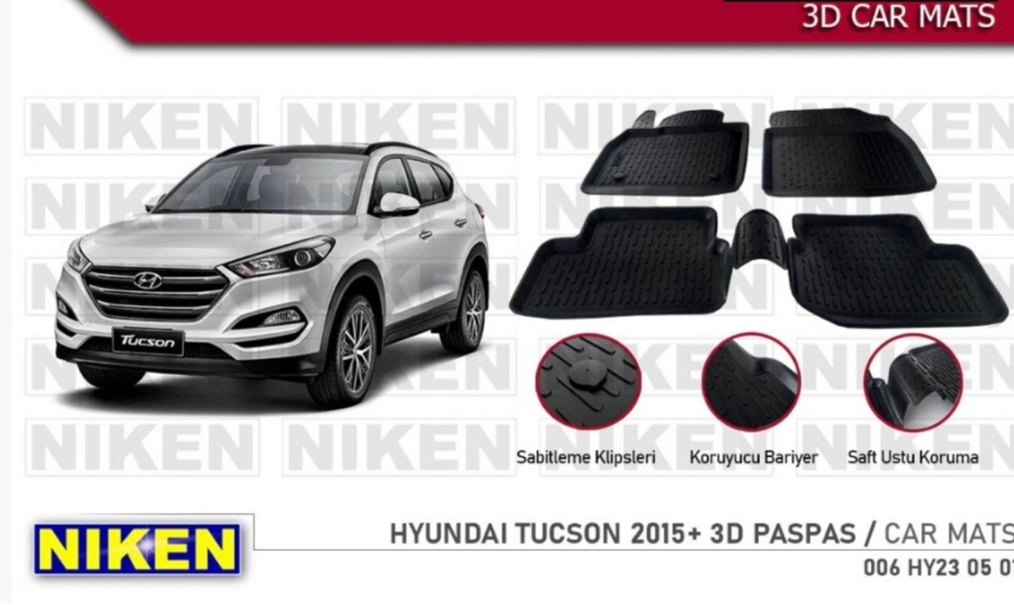 3D СТЕЛКИ К-Т HYUNDAI TUCSON 2015-