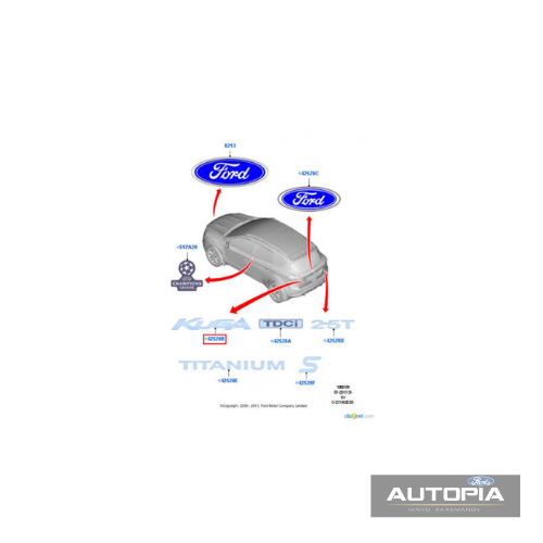 ЕМБЛЕМА FORD KUGA 2013-