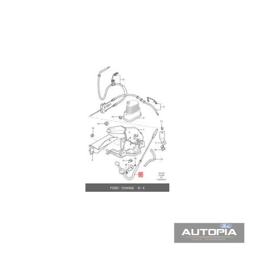 ЖИЛО РЪЧНА СРЕДНО FORD TRANSIT 2001-
